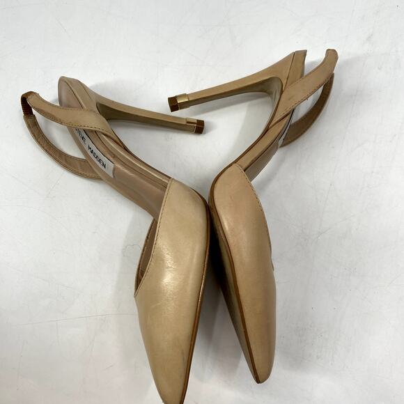 Steve madden Nude Pointed Toe Slingback Heels - Picture 5 of 8